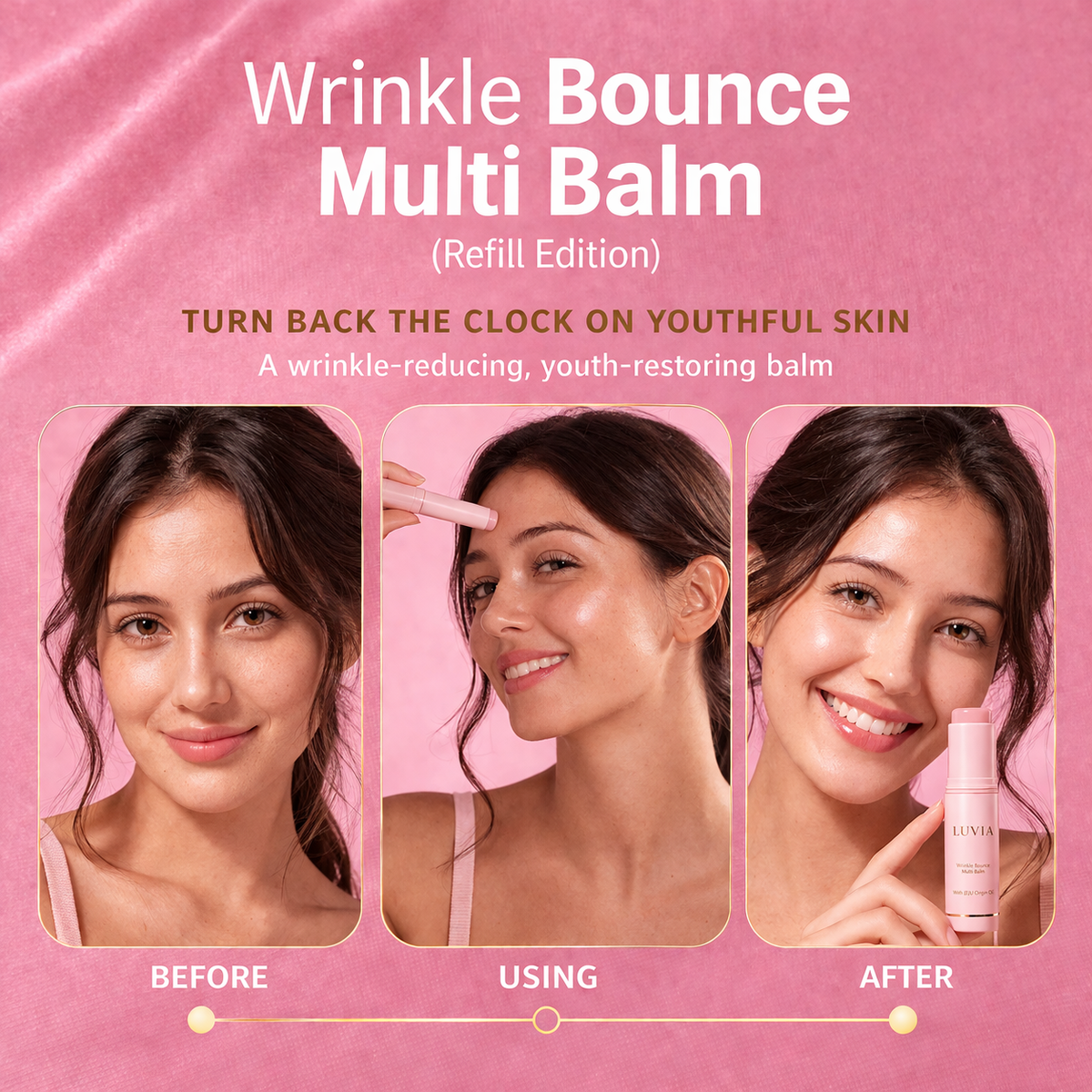 Luvia® Age-Reverse Lift & Glow Balm Stick.